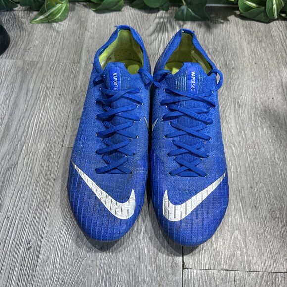 Nike Vapor 12 Elite FG Soccer Cleats Mens 6 Womens 7.5  Blue Silver AH7380-400 main image 6